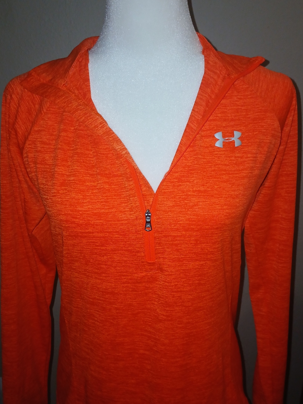 Under Armour Orange Quarter-Zip Performance Pullover